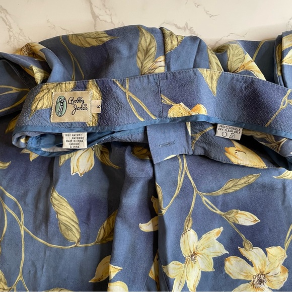 Bobby Jones Vintage Floral Sleeveless Button Down Matching Shorts Set | Size 6 - Picture 6 of 15